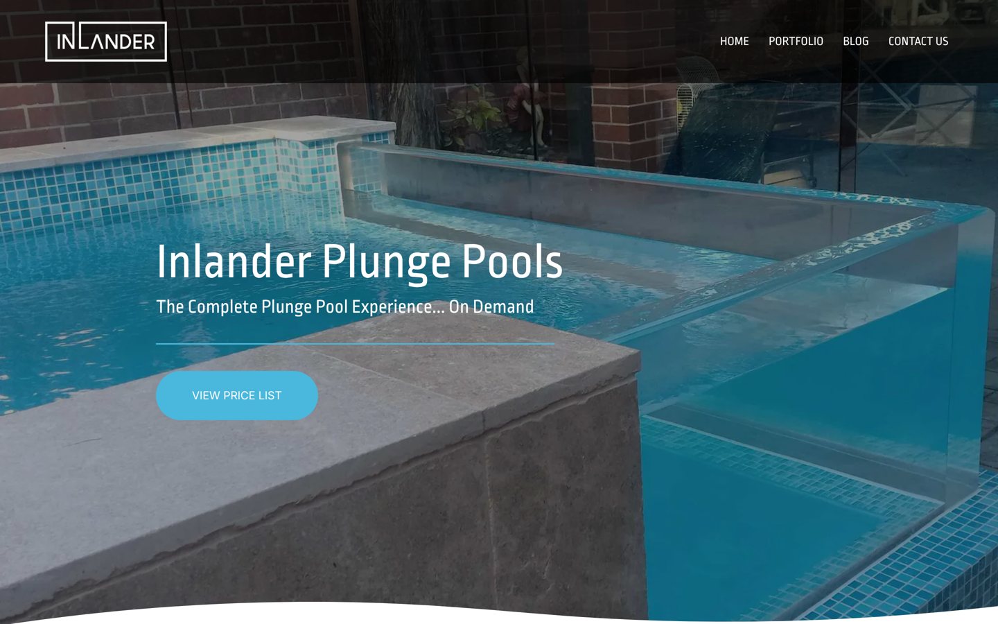 Inlander Pools & Spas website